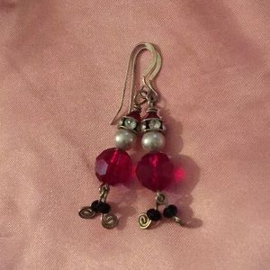 Santa earrings